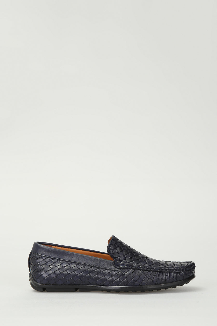 Men's Navy Blue Leather Shoes