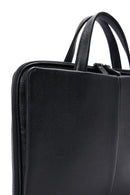 Men's Black Leather Briefcase | Derimod