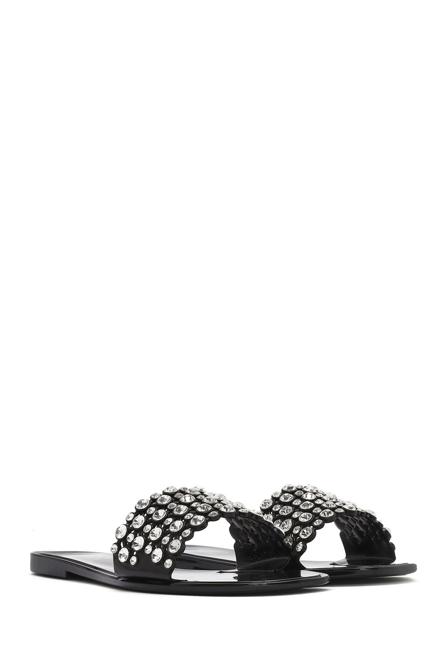 Women's Black Stone Jelly Slippers