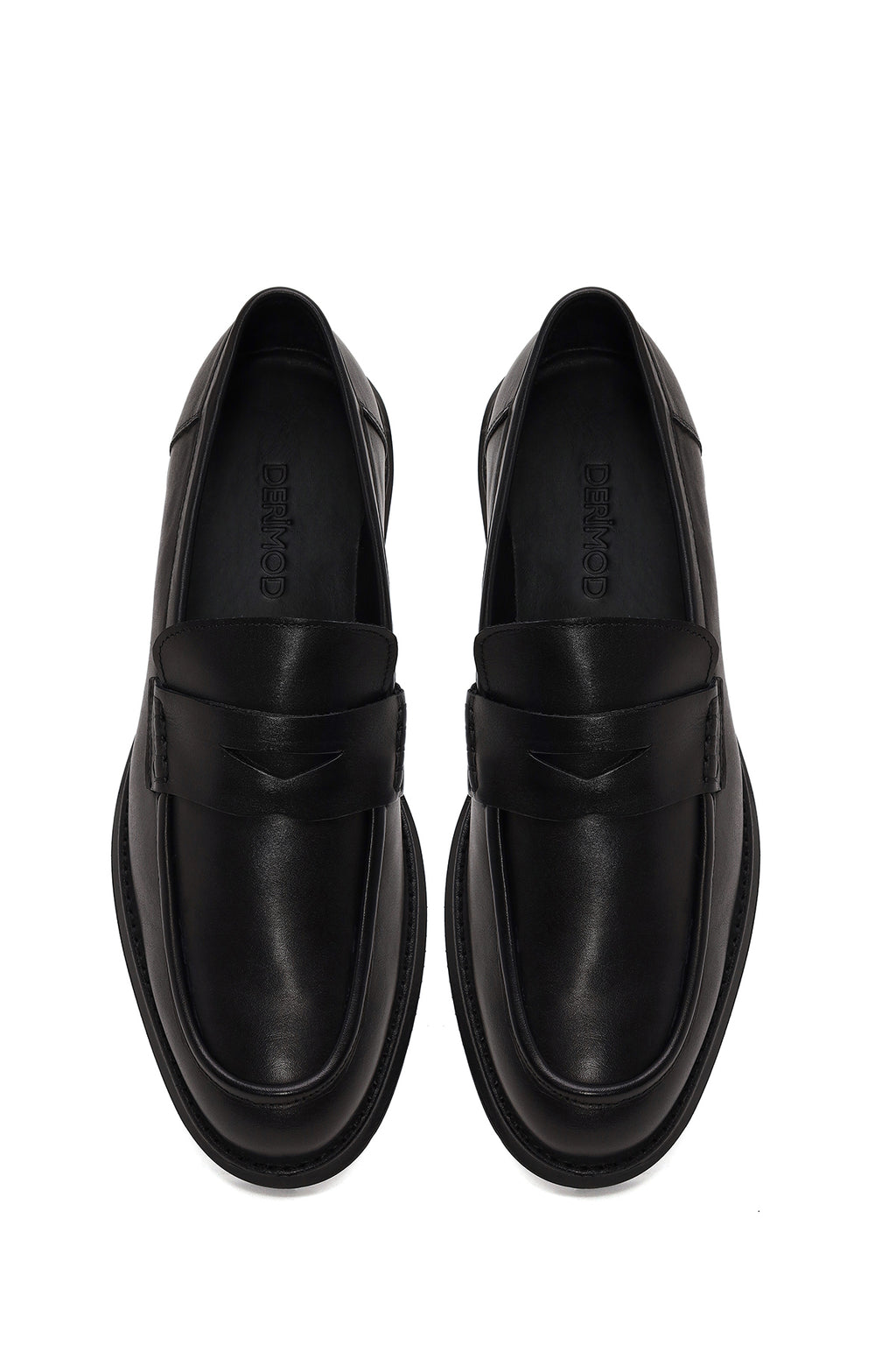 Erkek Siyah Deri Casual Loafer