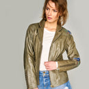 Exotic Women's Leather Jacket | Derimod