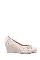 Women's Wedge Heeled Bow Shoes | Derimod