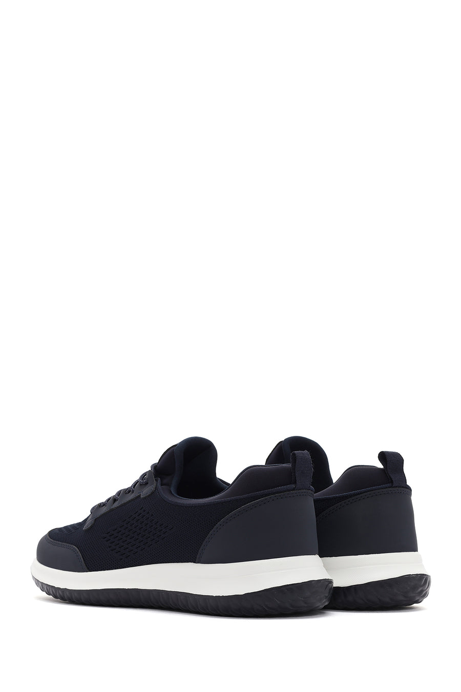 Derimod Zero Men's Navy Blue Lace-Up Thick Sole Fabric Sneaker