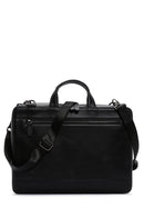 Men's Black Leather Briefcase | Derimod