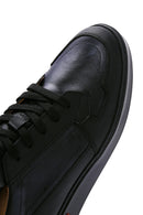 Men's Black Leather Sneaker | Derimod