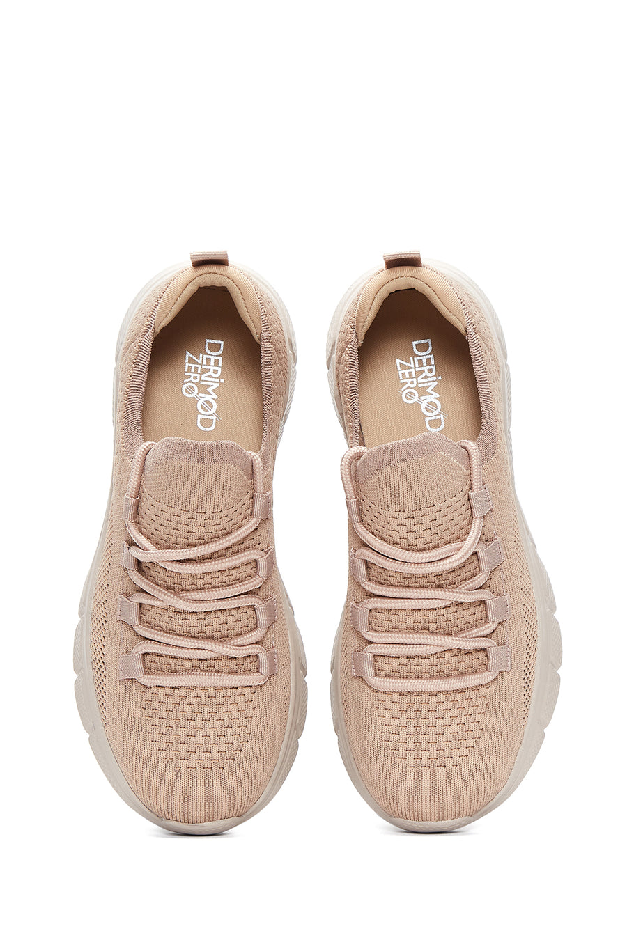 Kadın Pudra Kumaş Sneaker