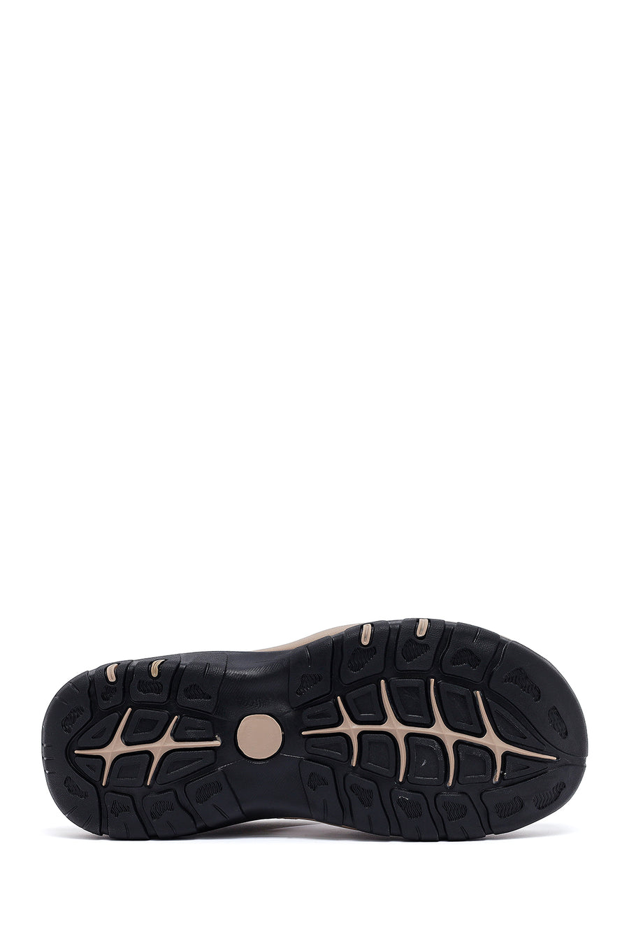 Men's Beige Leather Sandals