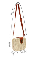 Women's Cream Long Strap Straw Crossbody Bag | Derimod