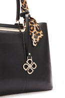 Women's Black Long Strap Handbag with Accessory Detail | Derimod