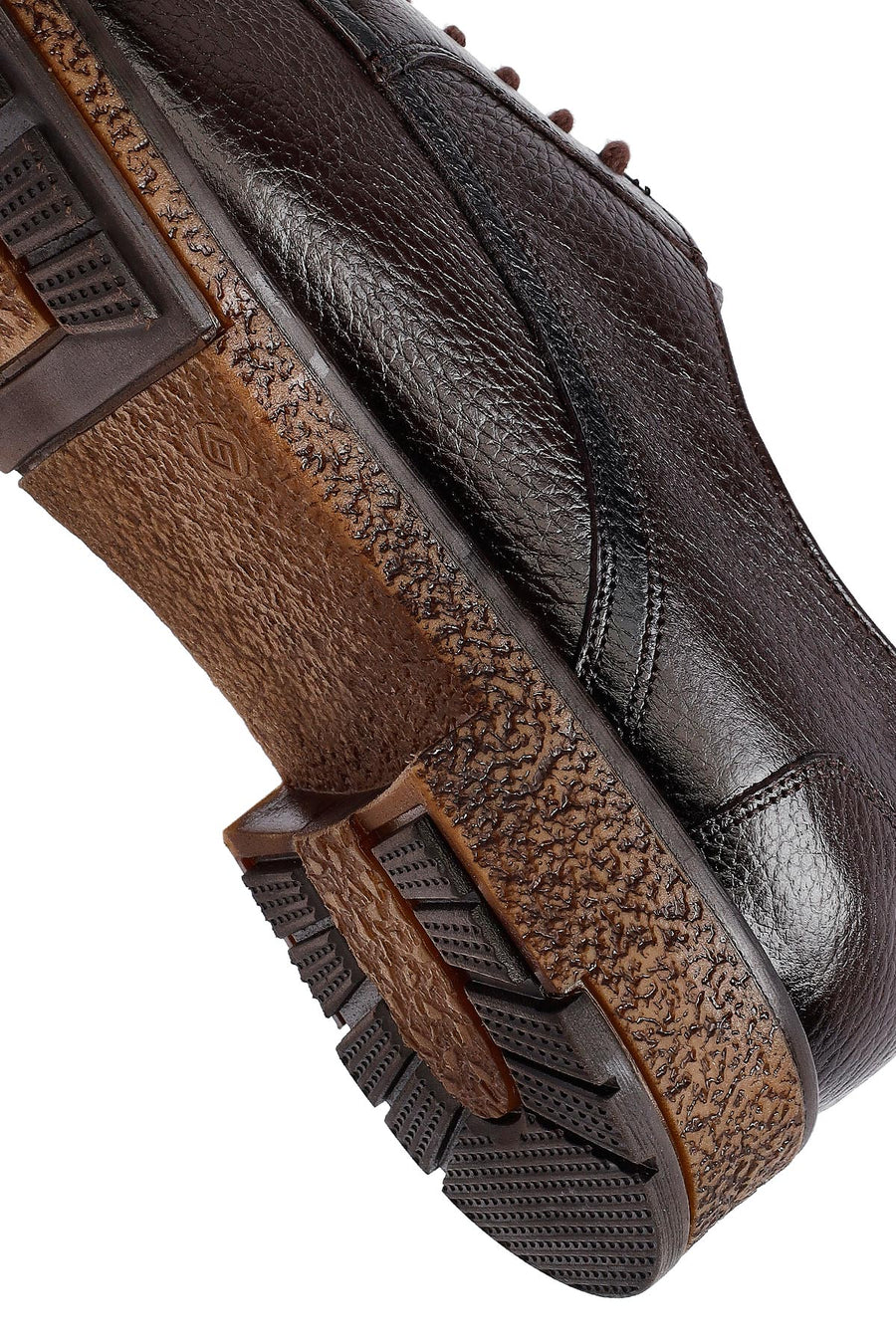 Men's Brown Lace Up Leather Casual Shoes