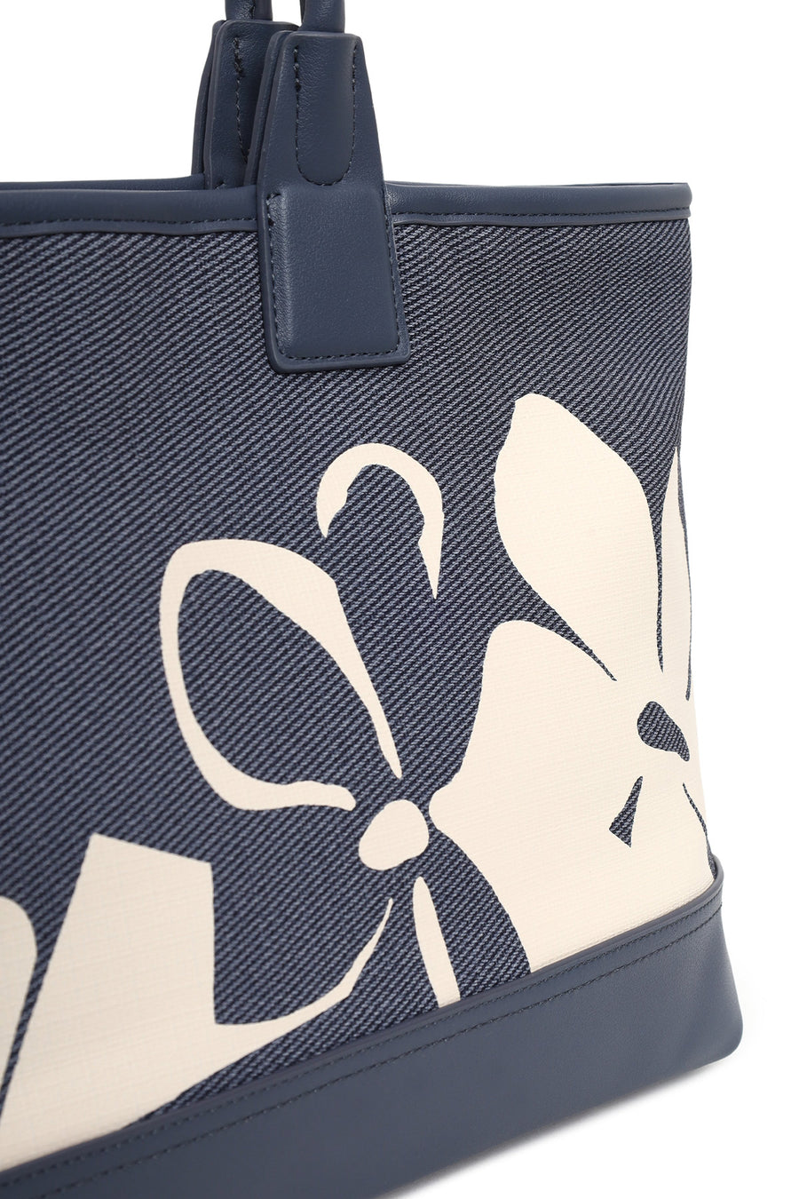 Woman Blue Long Strap Printed Shoulder Bag