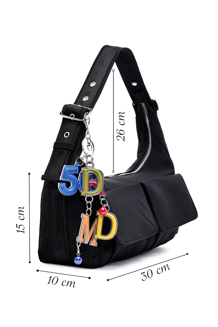 Women's Black Shoulder Bag