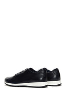 Men's Navy Blue Leather Sneaker | Derimod