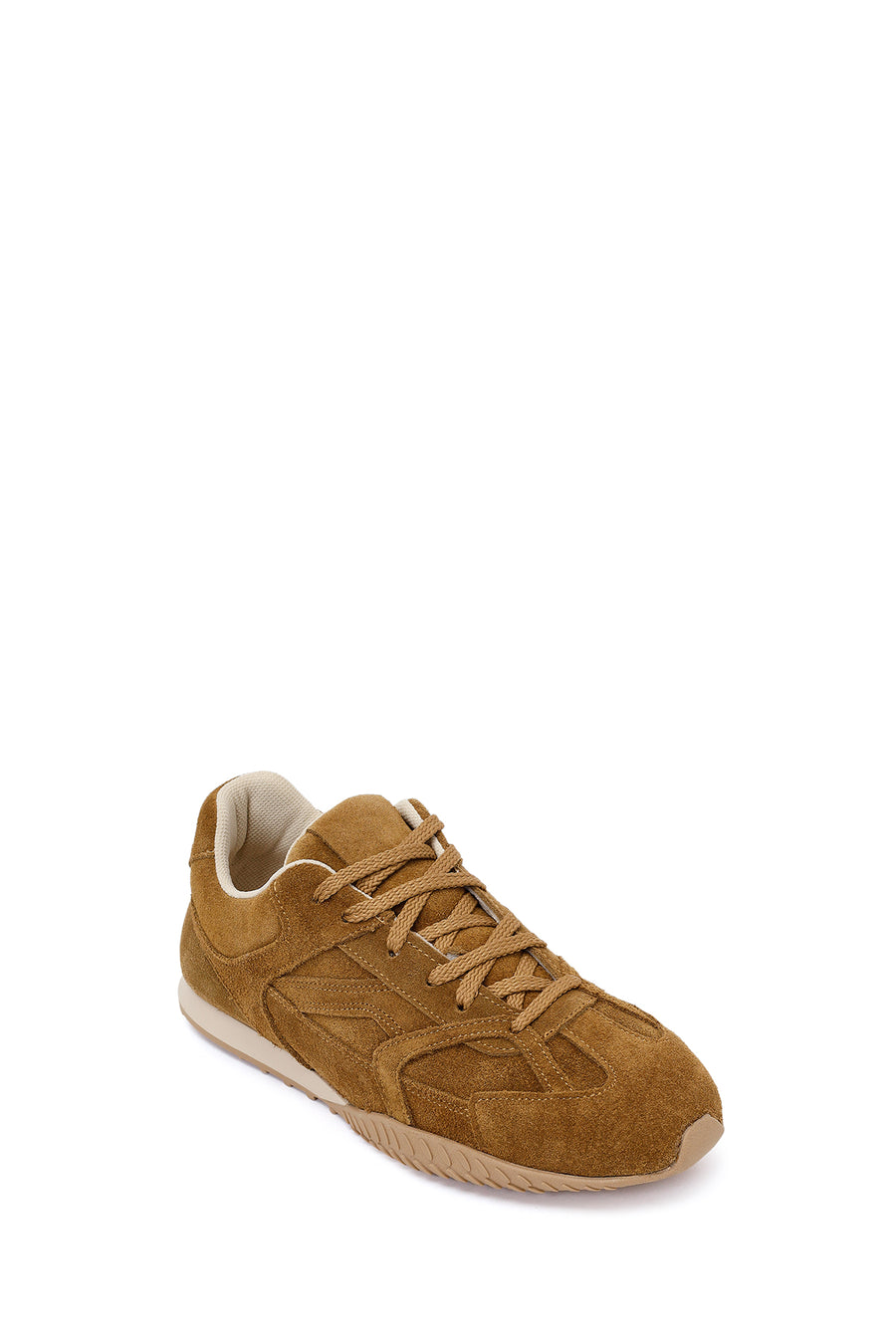 Kadın Camel Bağcıklı Süet Deri Sneaker