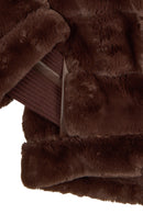 Dolomiti Woman Brown Short Teddy Coats | Derimod