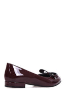 Women's Bow Patent Leather Ballerinas | Derimod