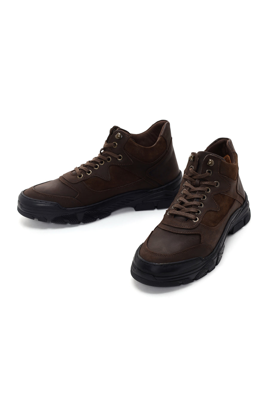 Men's Brown Leather Casual Boots