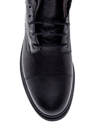 Men's Black Leather Classic Boots | Derimod