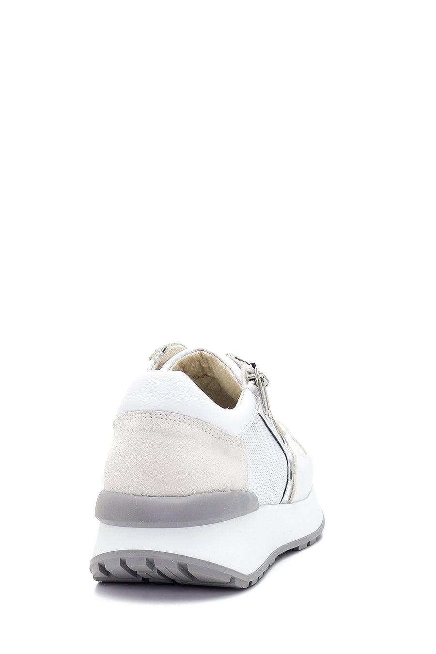 Kadın Deri Fermuarlı Sneaker