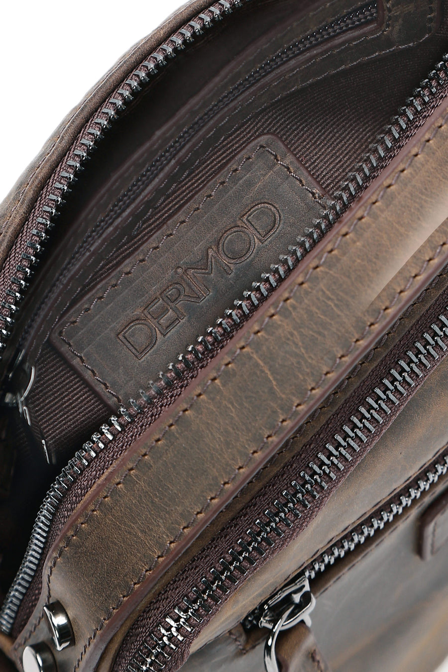 Men's Mink Leather Messenger Bag
