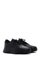 Men's Black Leather Sneaker | Derimod