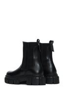 Women's Black Leather Chelsea Boots | Derimod