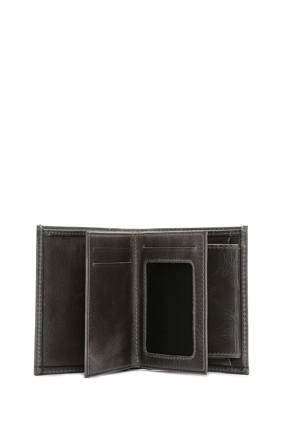 Men's Gray Leather Wallet