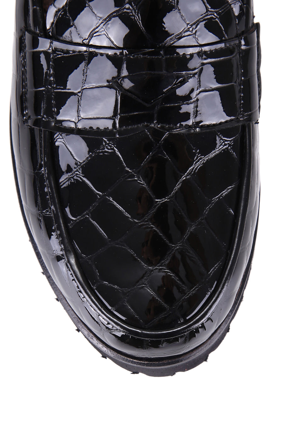 Crocodile Patterned Women's Leather Shoes