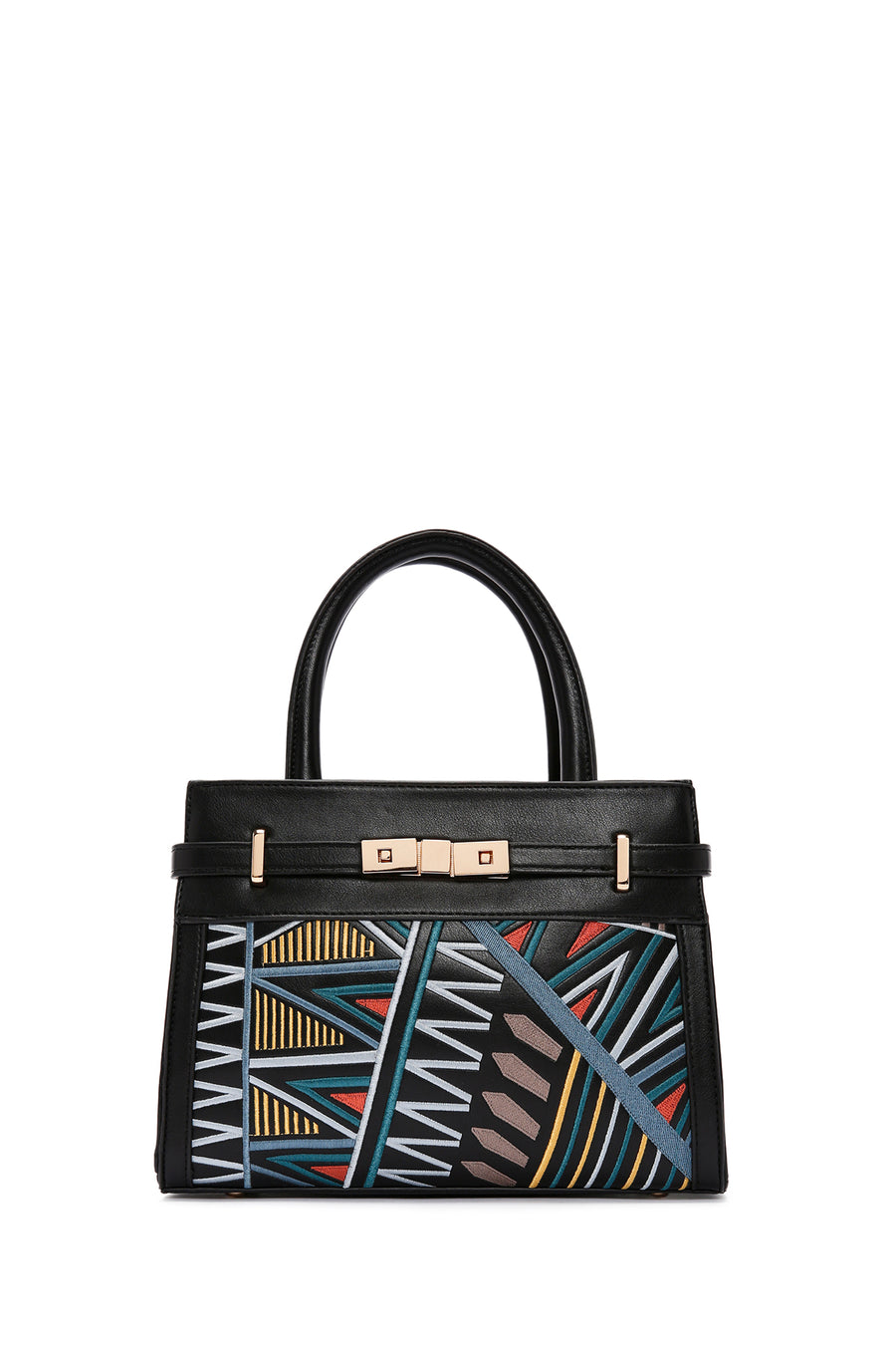 Women's Black Printed Long Shoulder Bag