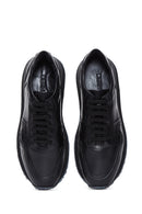 Erkek Siyah Deri Sneaker | Derimod
