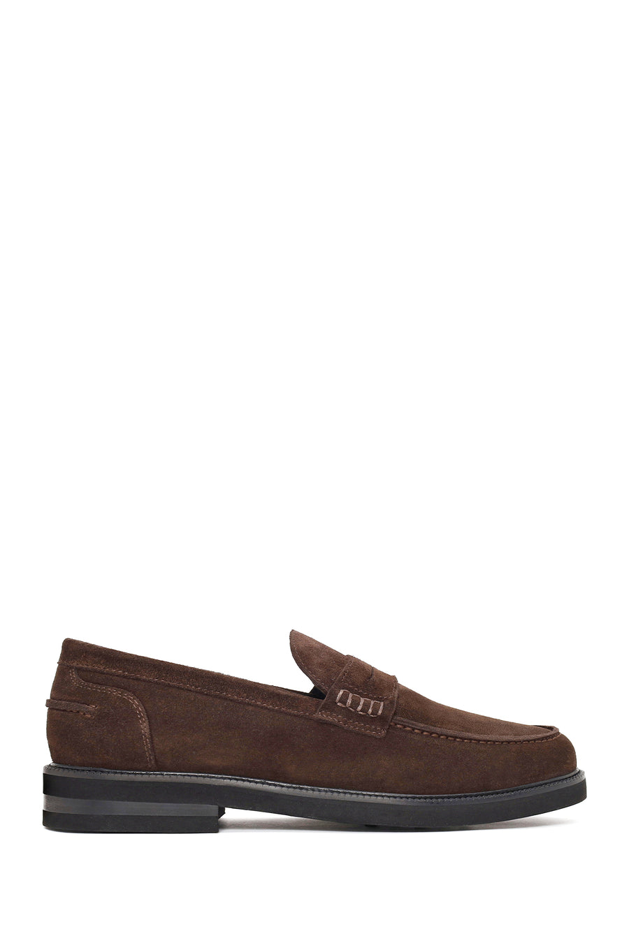 Male Brown Suede Casual Loafer WM820013DS | Derimod