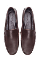 Erkek Kahverengi Deri Casual Loafer | Derimod