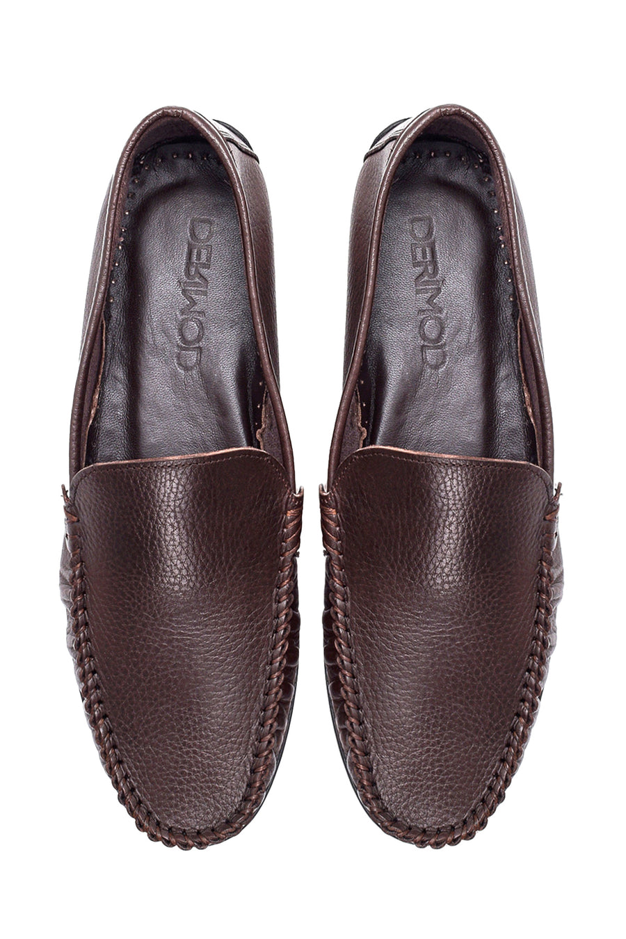 Erkek Kahverengi Deri Casual Loafer