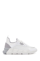 Women's White Thick Soled Sneaker | Derimod