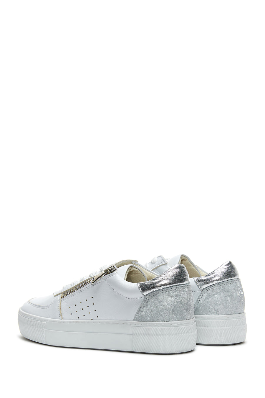 Kadın Deri Fermuarlı Sneaker