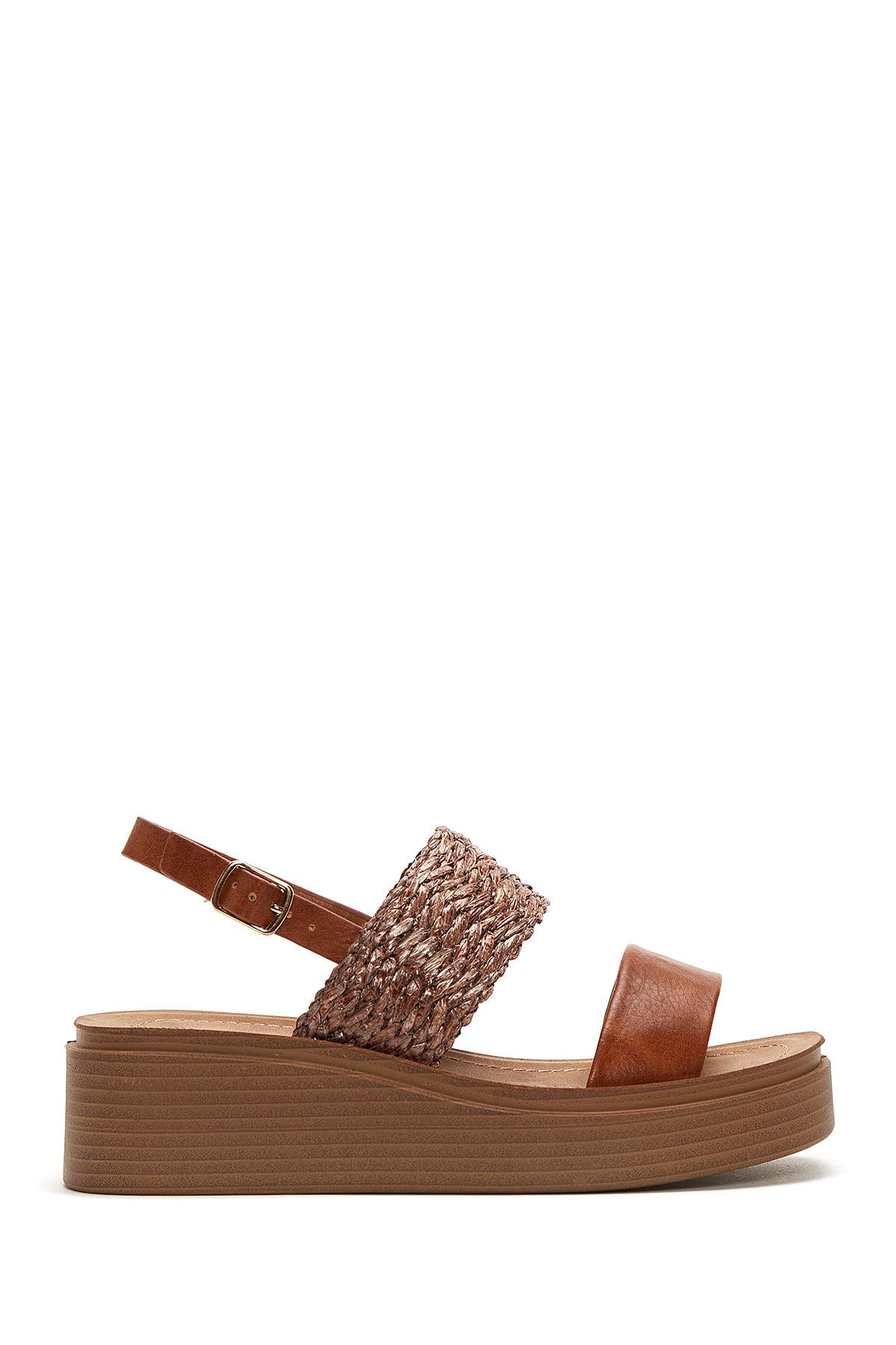 Women's Tan Thick Soled Sandals 22SFE468814 | Derimod