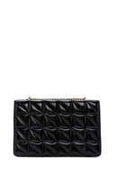 Women's Black Long Strap Quilted Handbag | Derimod