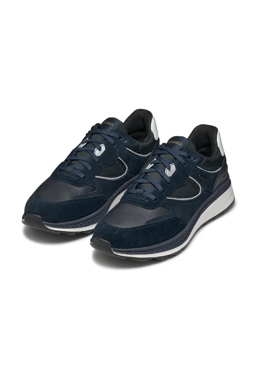 Geox Erkek Lacivert Spherica Actif X1 Abx Bağcıklı Waterproof Deri Sneaker