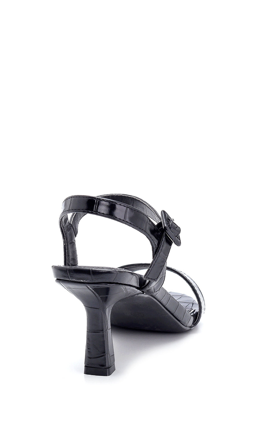 Women's Black Heeled Sandals