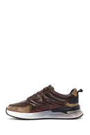 Men's Brown Lace-Up Leather Sneaker | Derimod