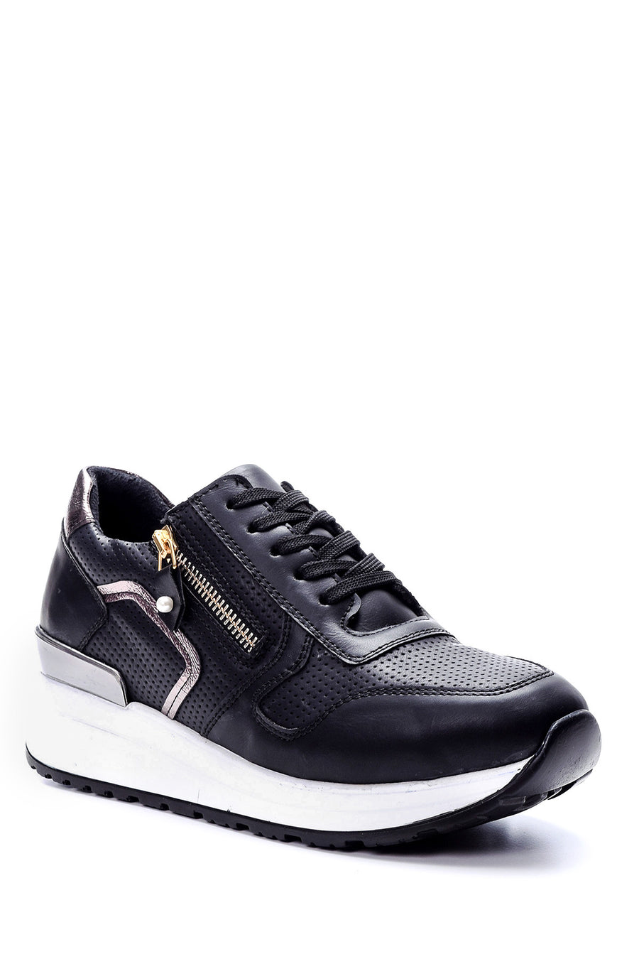 Kadın Fermuar Detaylı Sneaker