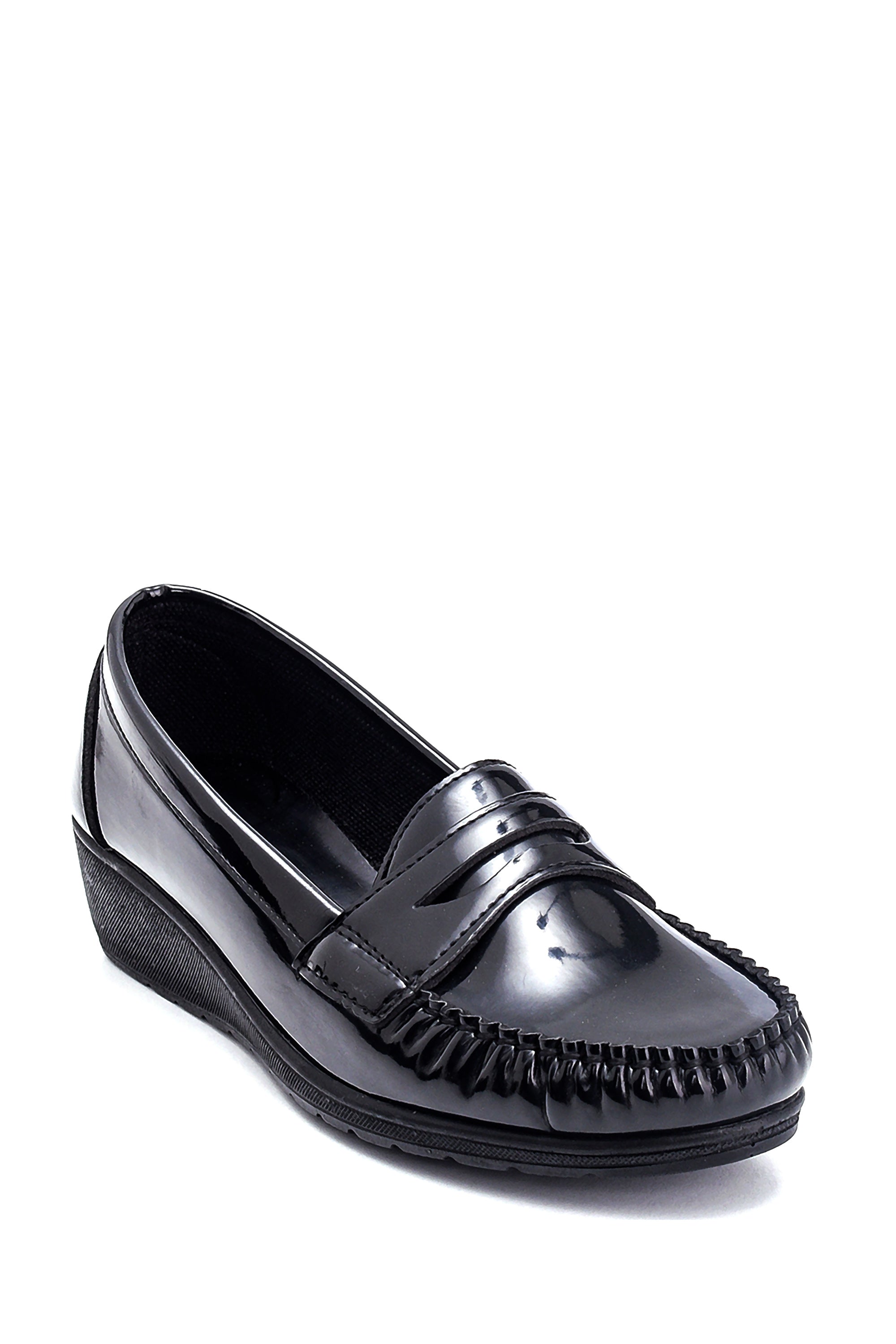 Kadın Casual Dolgu Topuk Loafer