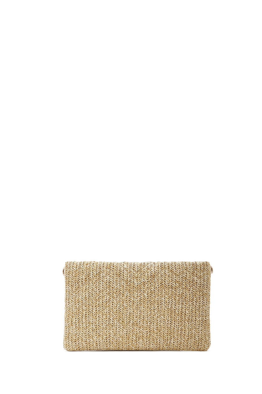 Women's Beige Long Chain Strap Clutch Bag