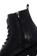 Men's Black Zippered Casual Leather Boots | Derimod