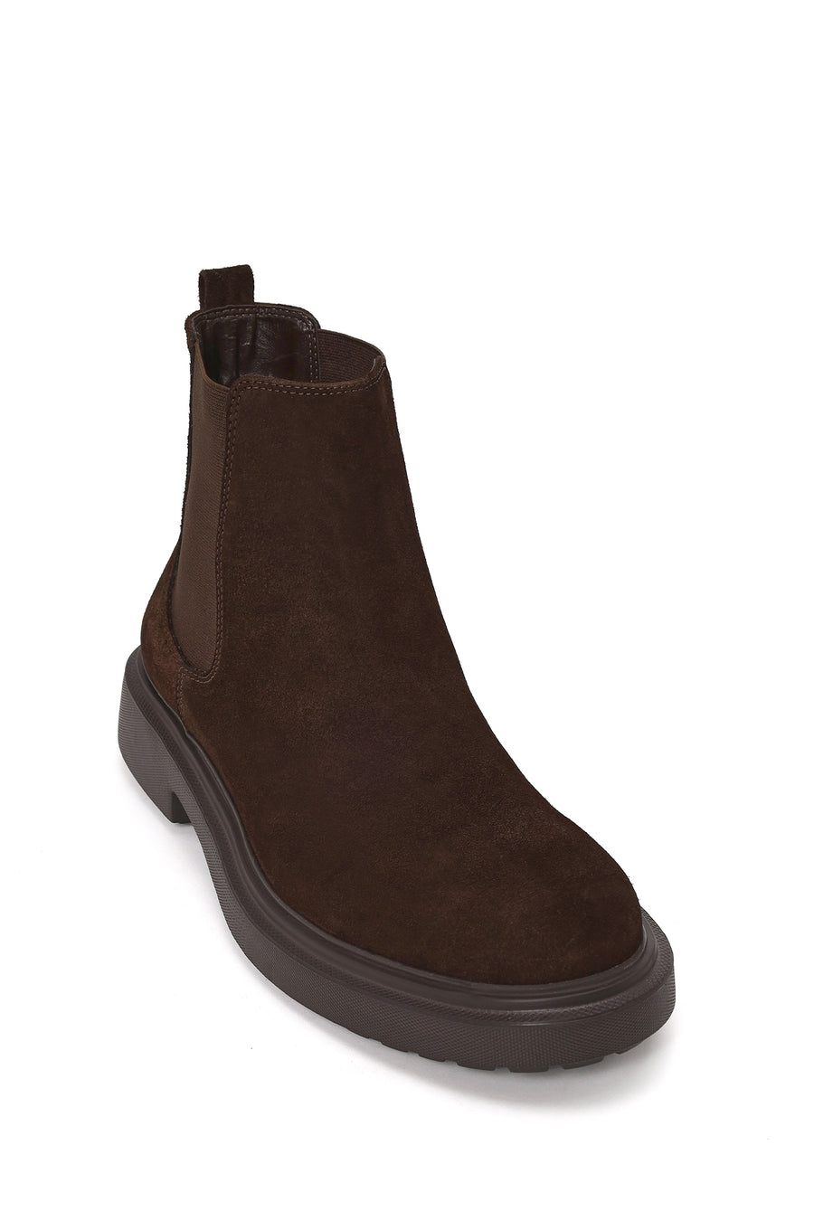 Male Brown Suede Chelsea Boots
