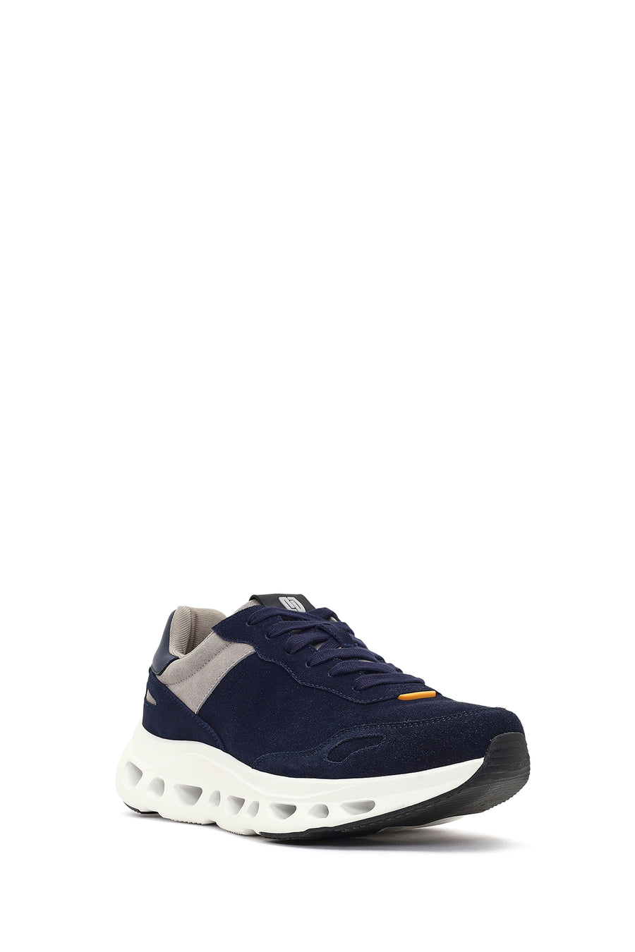 Derimod Studio Men's Navy Blue Lace-Up Thick-Soled Sneaker