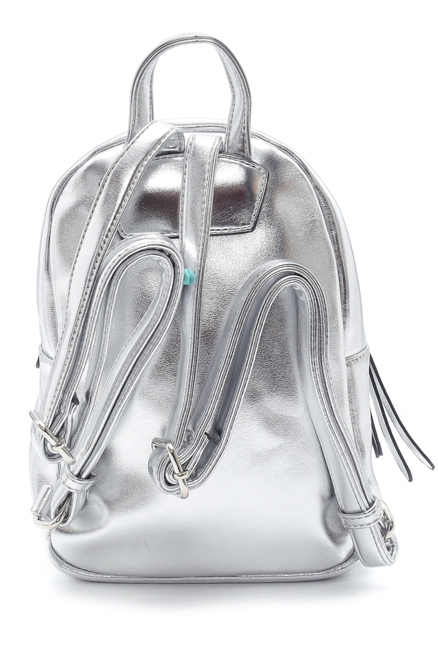 Women's Backpack with Metallic Accessory Detail
