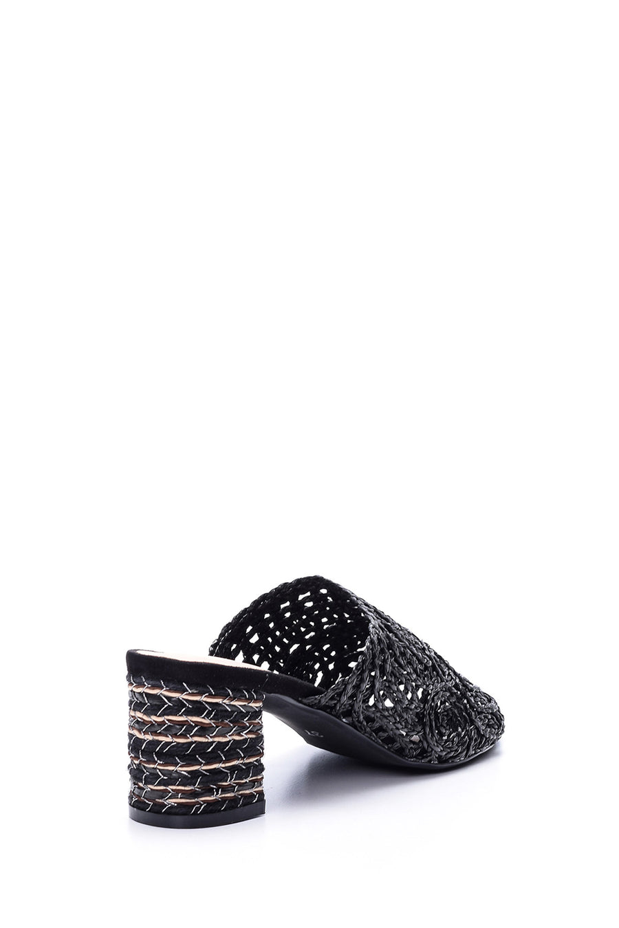 Women's Straw Heeled Slippers