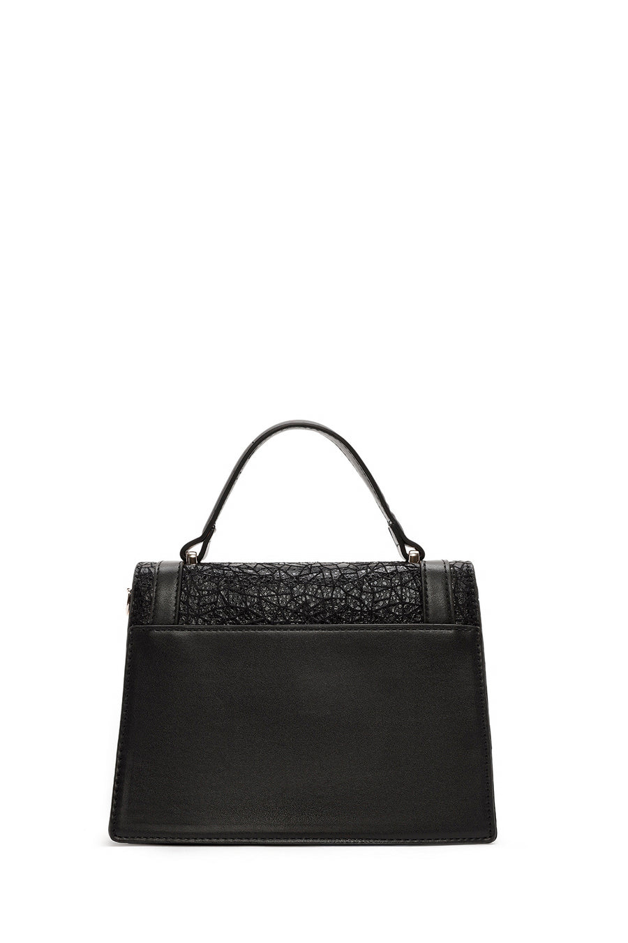 Women's Black Long Strap Printed Shoulder Bag