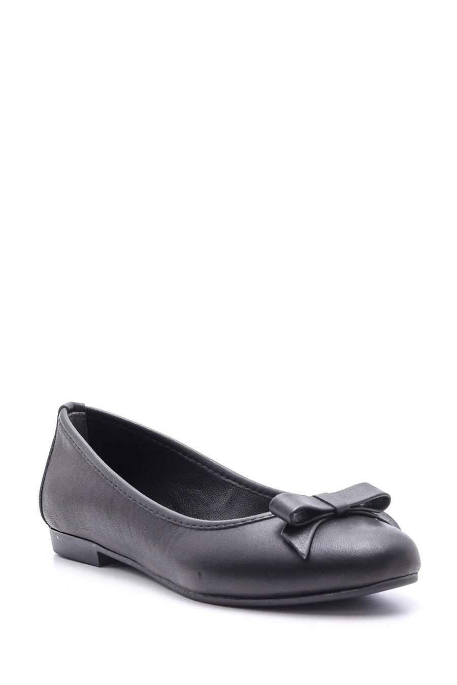Women's Leather Bow Ballerina Ballet